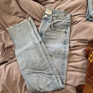 AGOLDE Frayed Hem Jeans